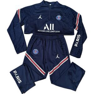 2021 Jordan × PSG Practice Tracksuit Warm‑Up Set, Size Large